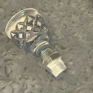 Large Clear Glass / Crystal Heavy Bottle Apothecary Decanter Stopper